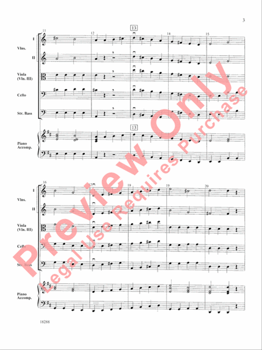 First Scale March String Orchestra scores gallery preview page 4