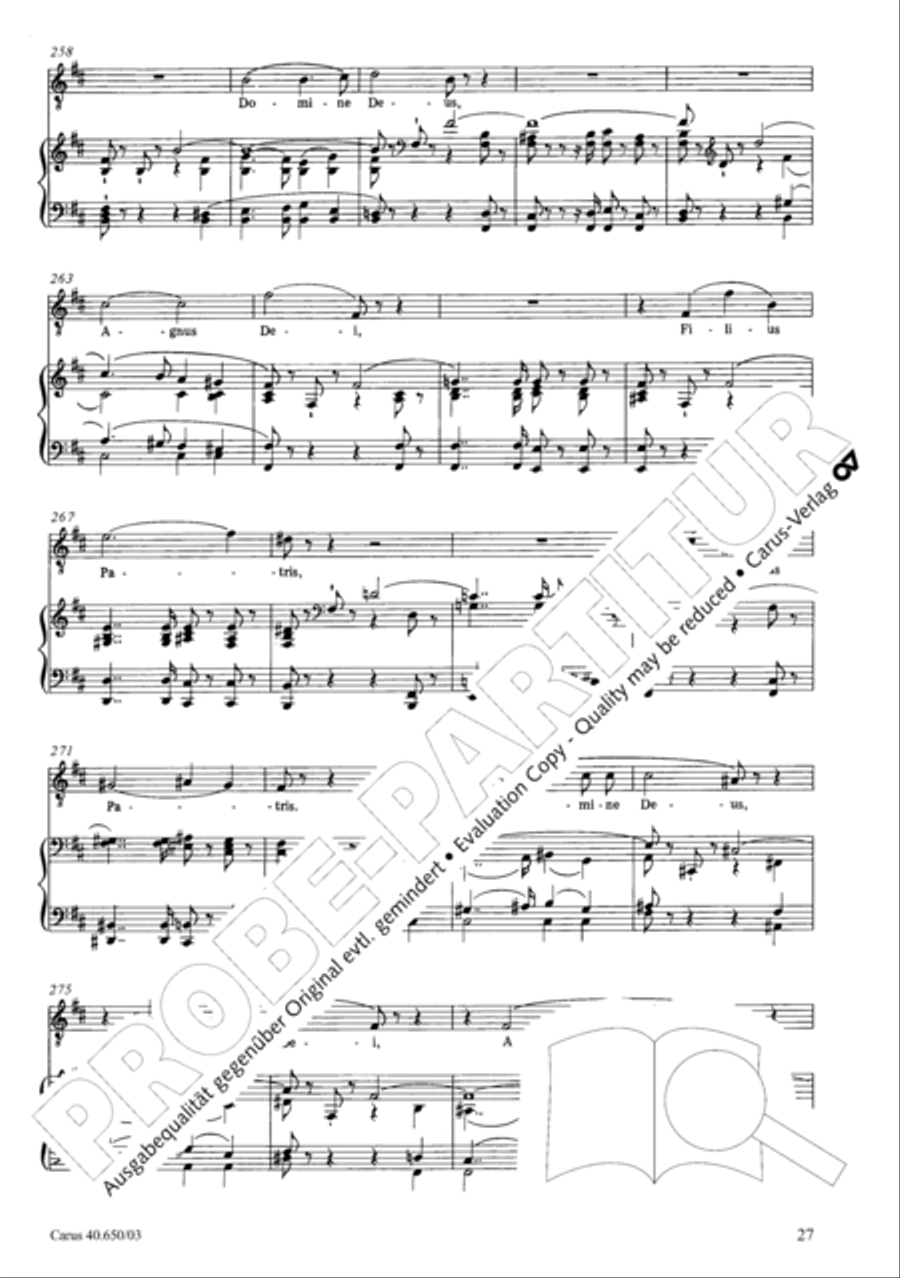 Petite Messe solennelle 4-Part scores gallery preview page 30