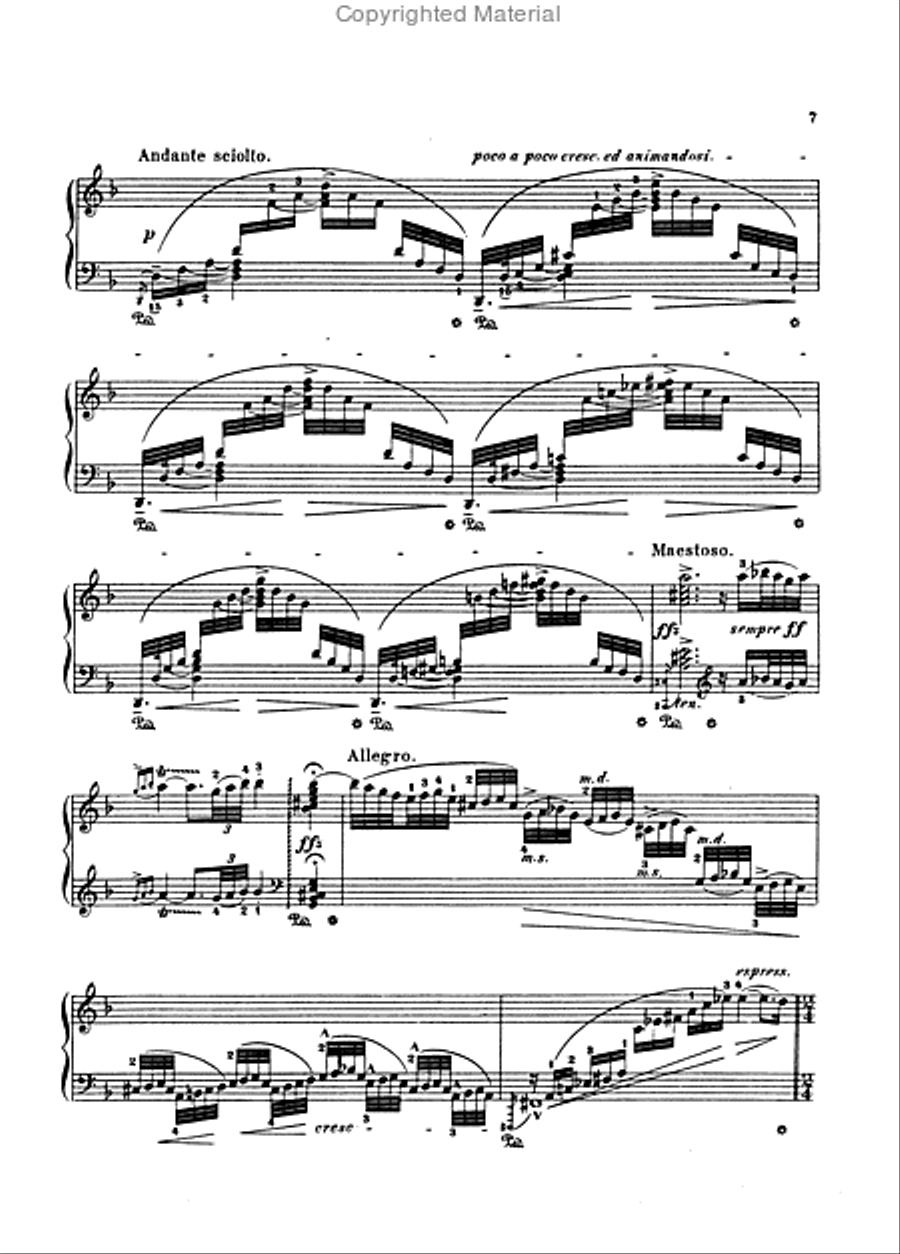 Chromatic Fantasy & Fugue, Concerto in the Italian Style, Fantasy in C Min, Prelude & Fugue in A Min Piano Solo scores gallery preview page 3