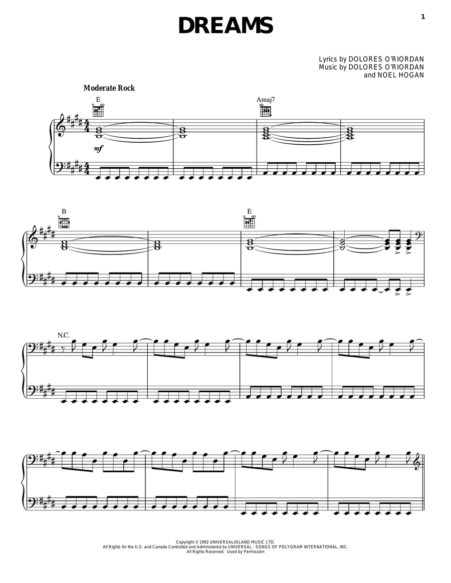 Dreams Acoustic Guitar scores gallery preview page 1
