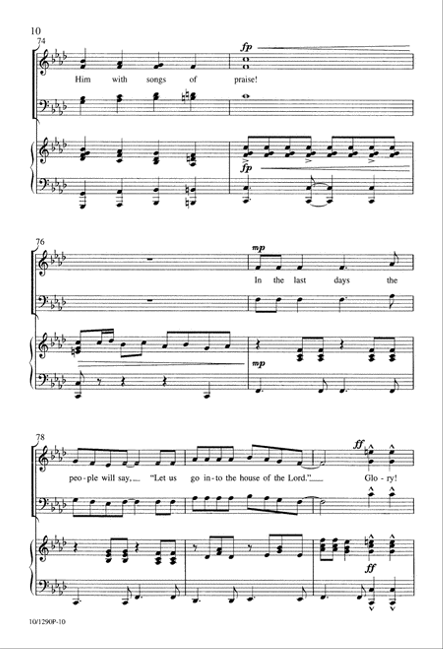 In the Last Days 4-Part scores gallery preview page 10