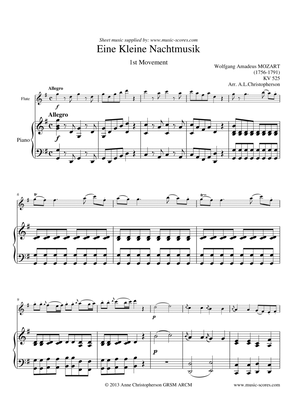 Eine Kleine Nachtmusik - Allegro 1st movement - Flute and Piano