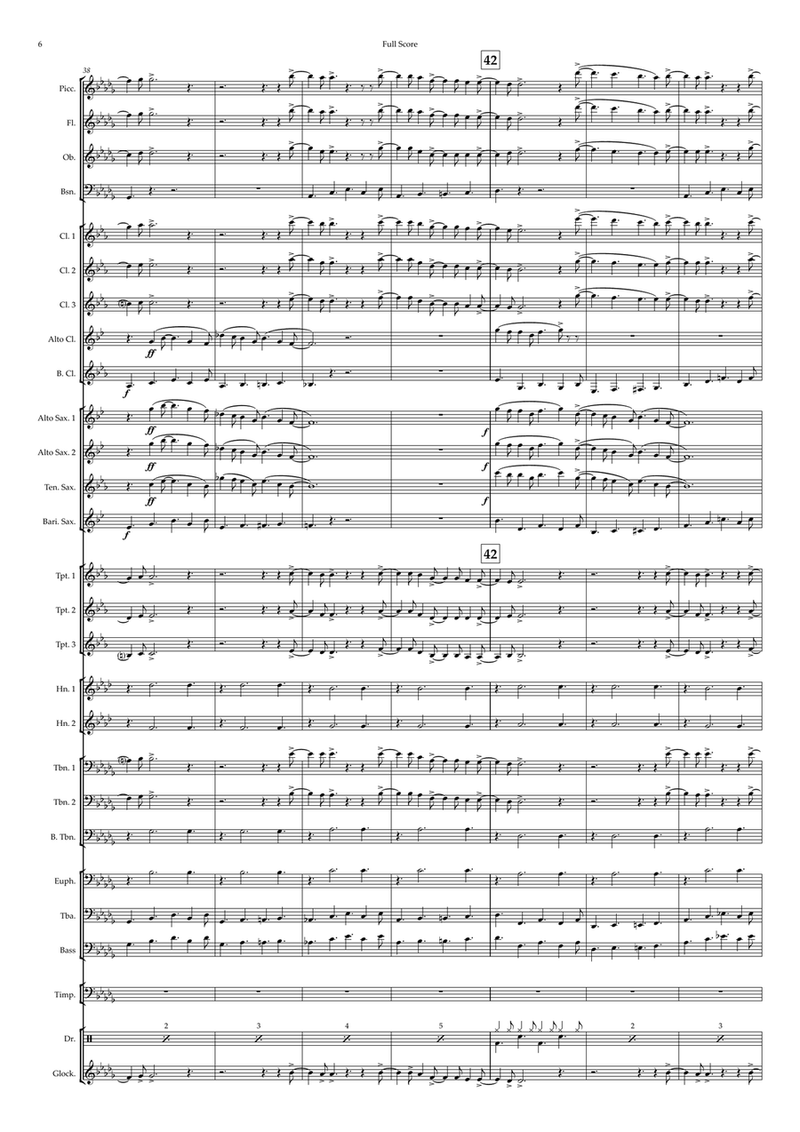 Waterloo Concert Band scores gallery preview page 6