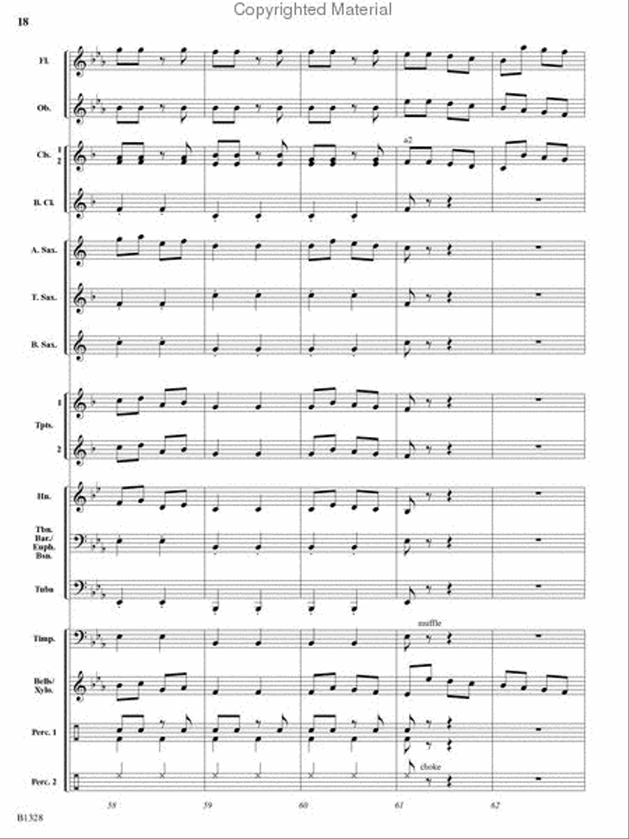 Ten Masters in Two Minutes Concert Band scores gallery preview page 16