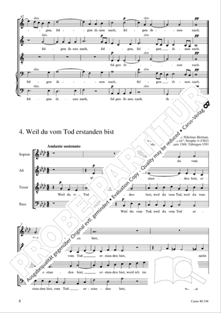 Liturgische Gesange (Totensonntag) Score scores gallery preview page 9