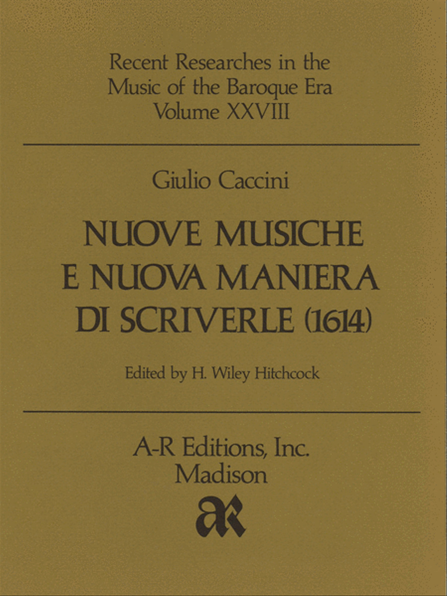 Nuove musiche e nuova maniera di scriverle (1614) Voice scores gallery preview page 1
