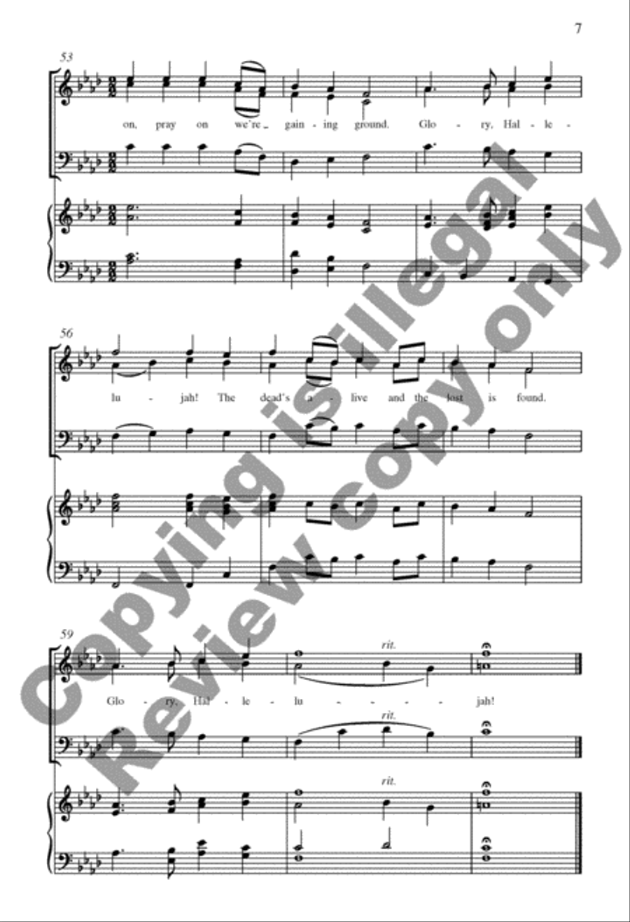 I Know that my Redeemer lives 3-Part scores gallery preview page 13