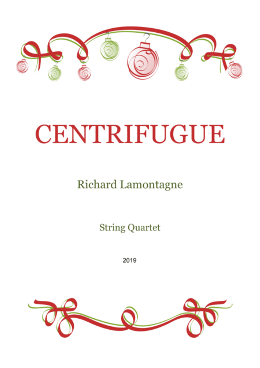 Centrifugue for String Quartet String Quartet scores gallery preview page 1