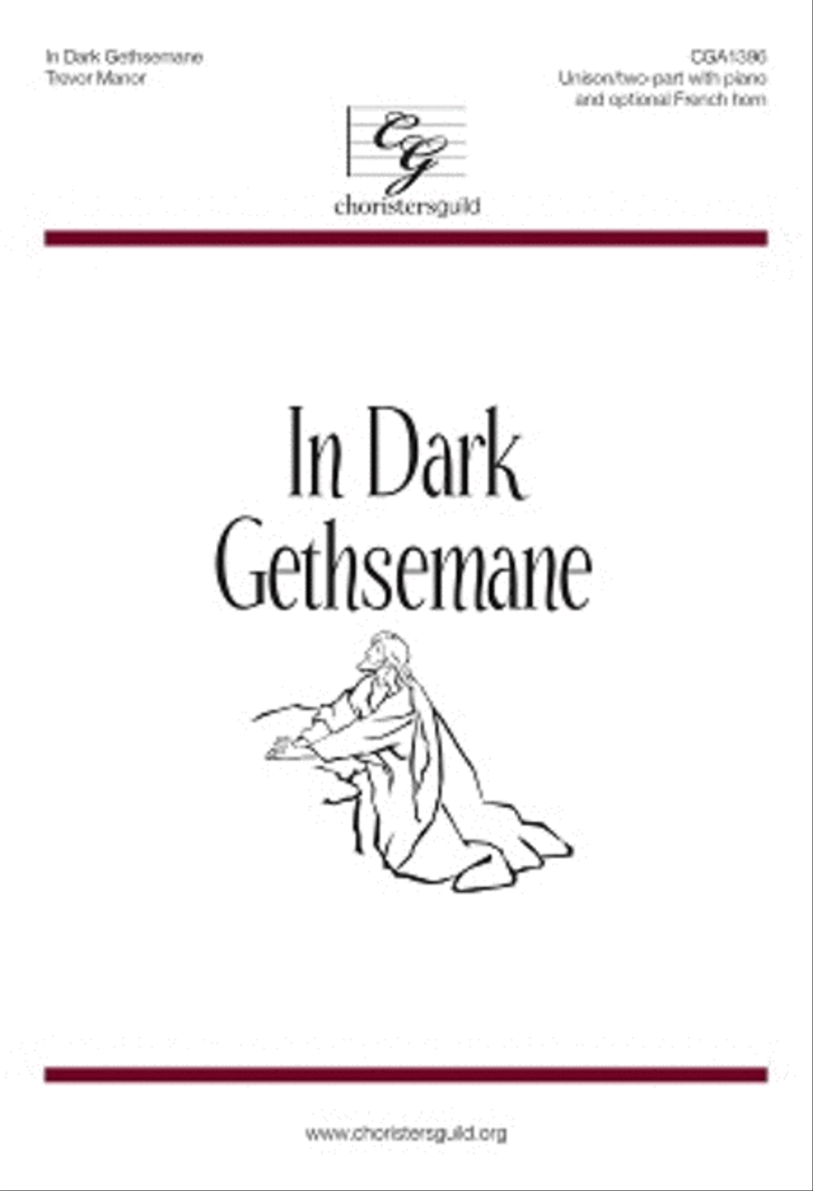 In Dark Gethsemane 2-Part scores gallery preview page 1