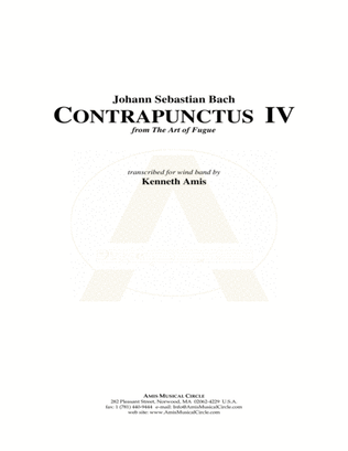Contrapunctus 4 - STUDY SCORE ONLY