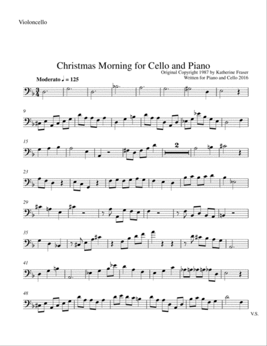 Christmas Morning for Piano and Cello Duet String Duet scores gallery preview page 3