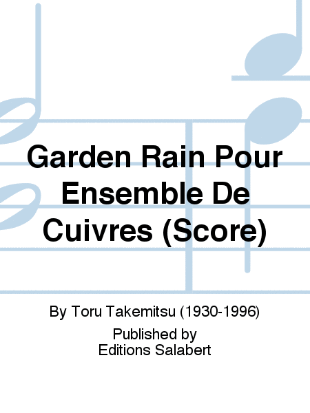 Garden Rain Pour Ensemble De Cuivres (Score)