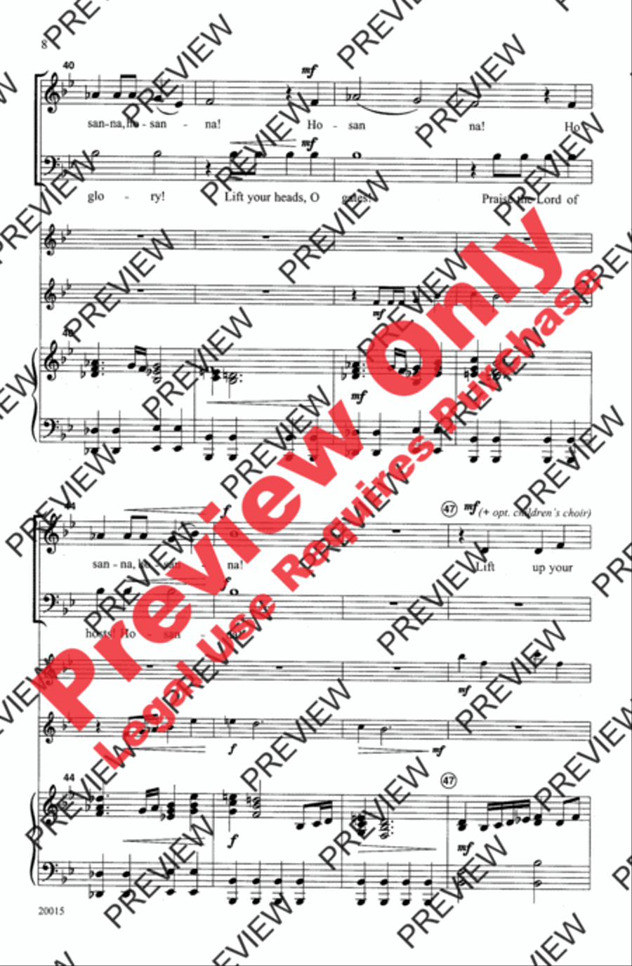 Let the King Come In! Let the King Come In! 4-Part scores gallery preview page 8