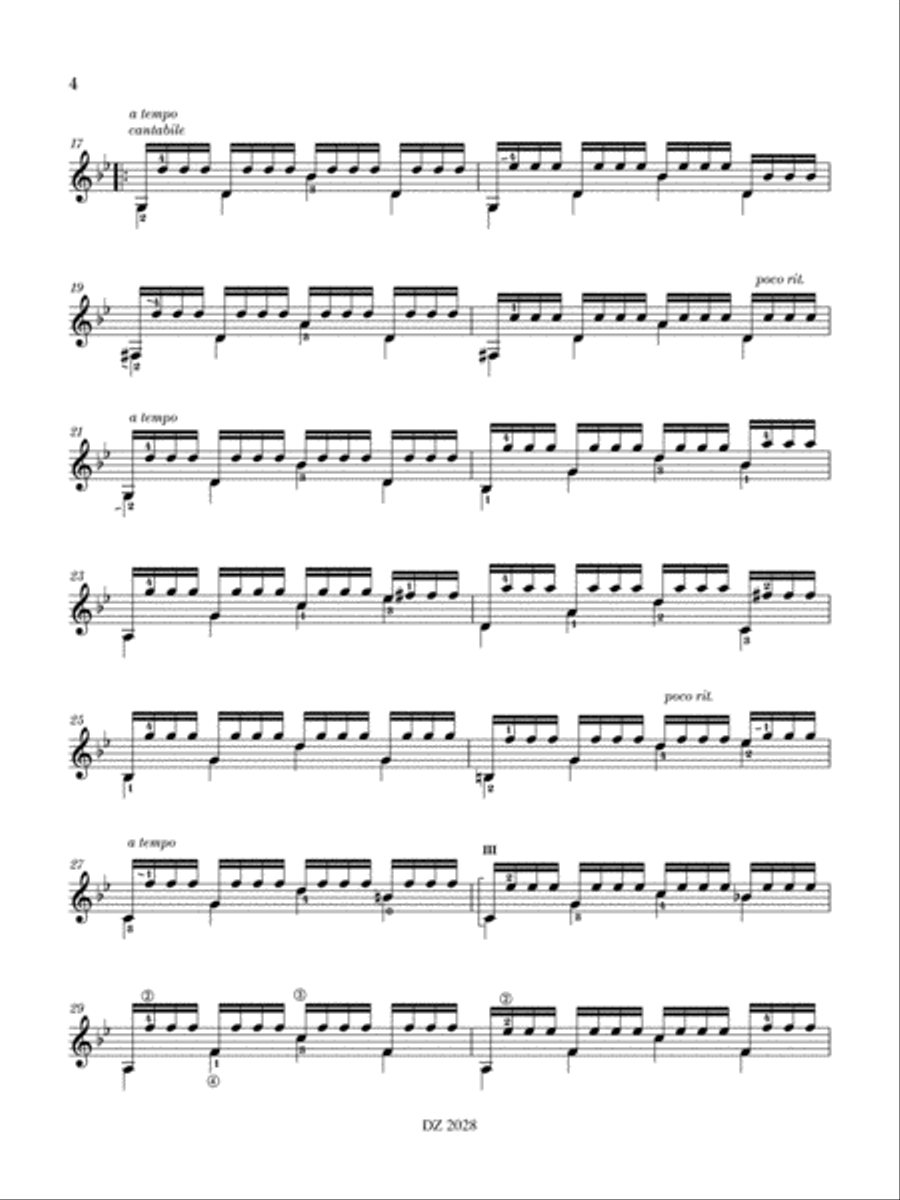 Sous le ciel d’Akashi Sous le ciel d’Akashi Classical Guitar scores gallery preview page 4