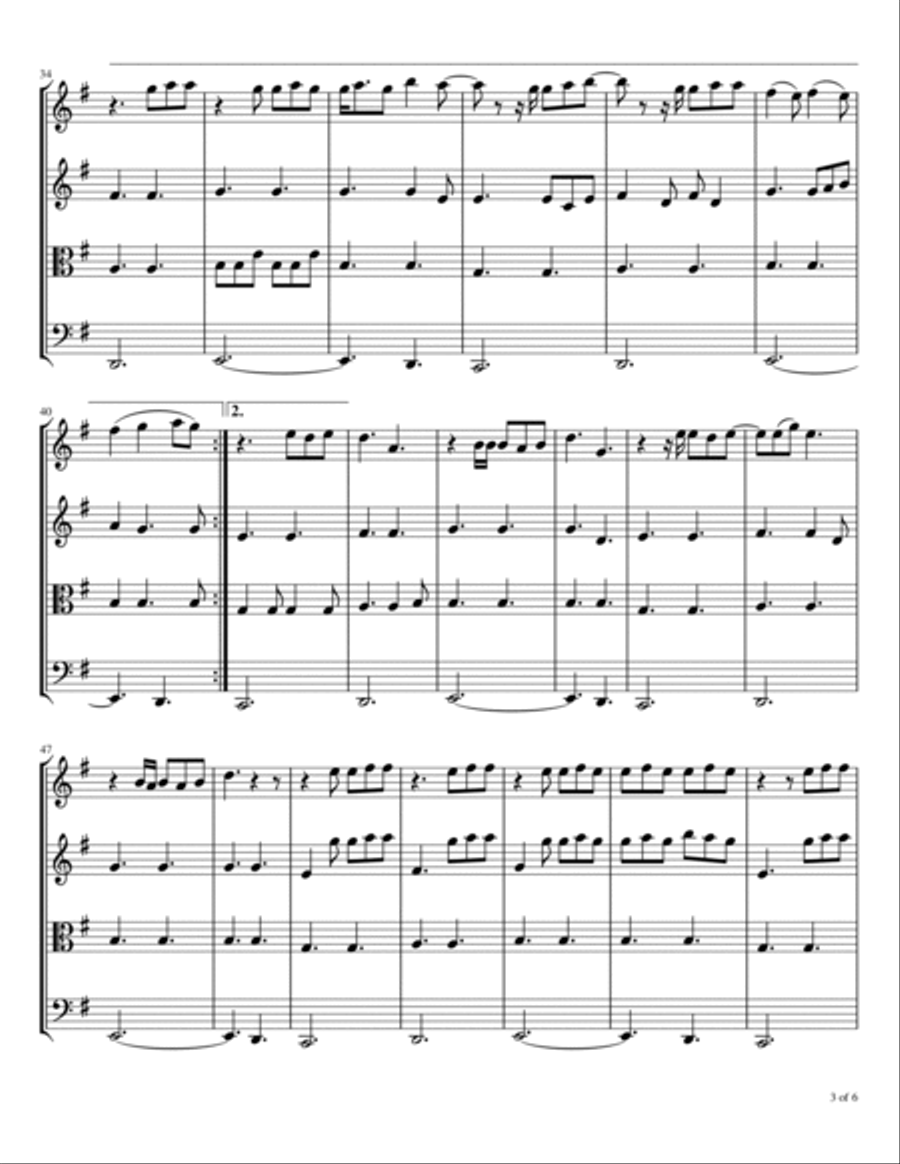 Chemtrails Over The Country Club String Quartet scores gallery preview page 4