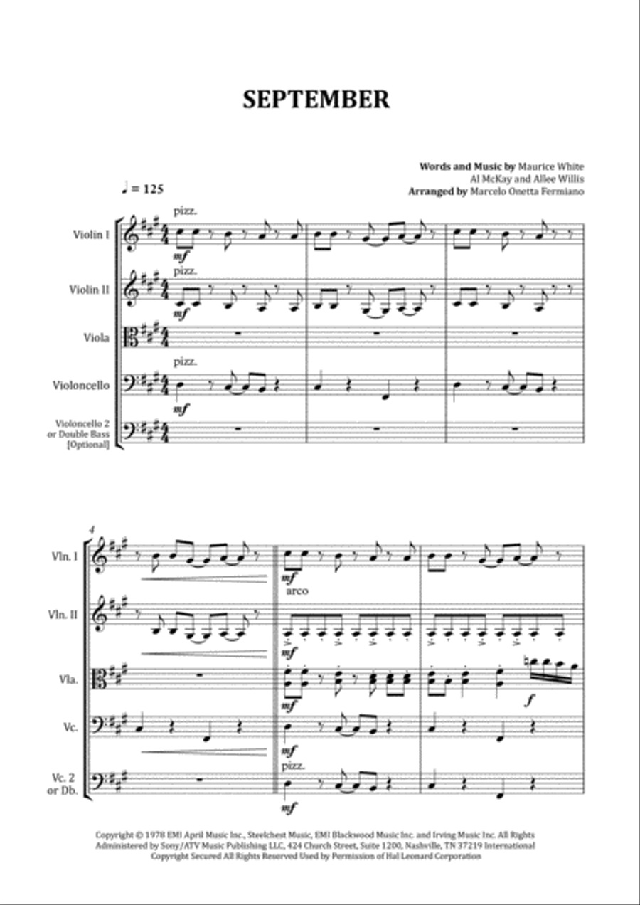 September September String Quartet scores gallery preview page 4
