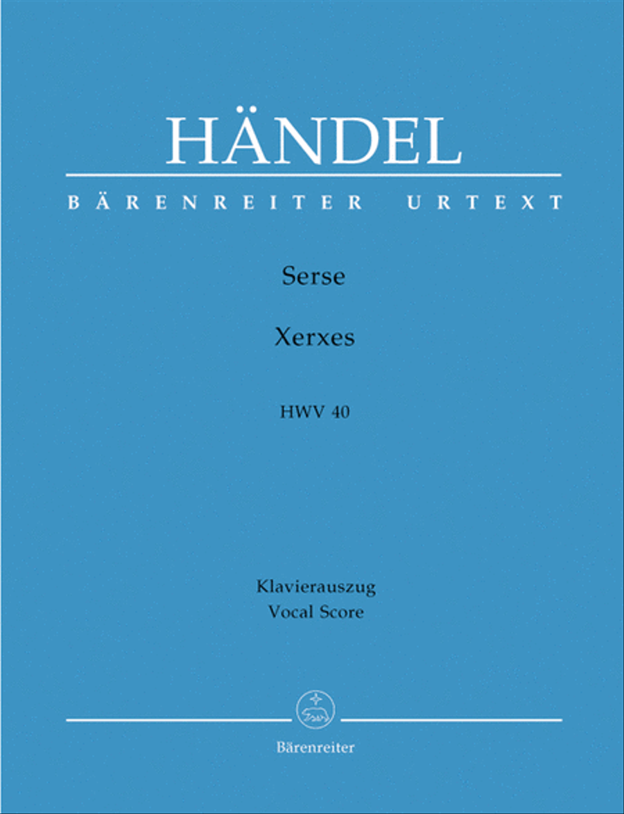 Serse - Xerxes HWV 40 Mezzo-Soprano Voice scores gallery preview page 1
