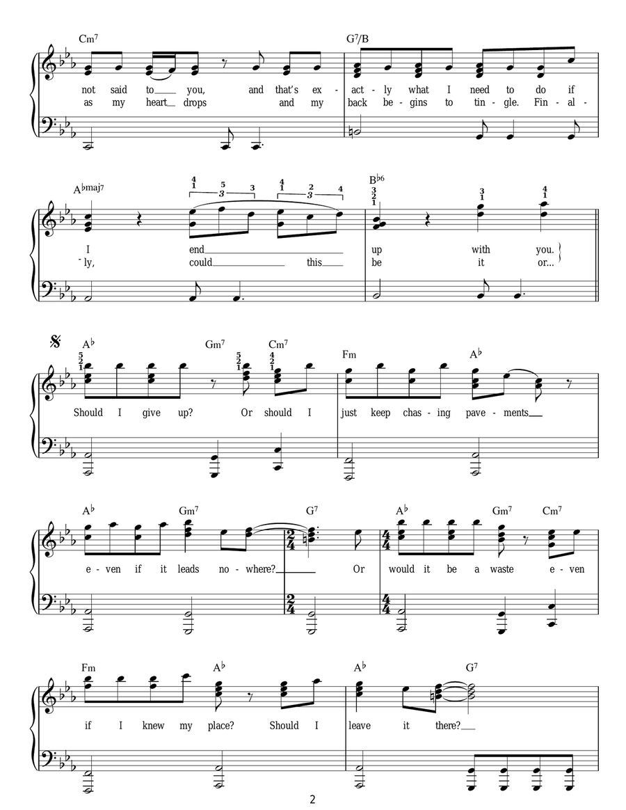 Chasing Pavements Voice scores gallery preview page 2