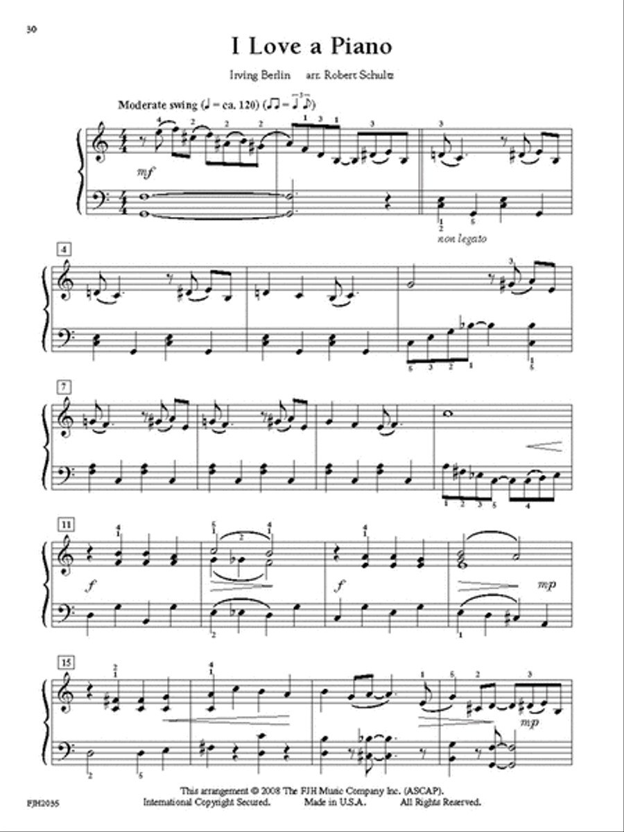 Jazz, Blues, & Rags Treasures Piano Method scores gallery preview page 4