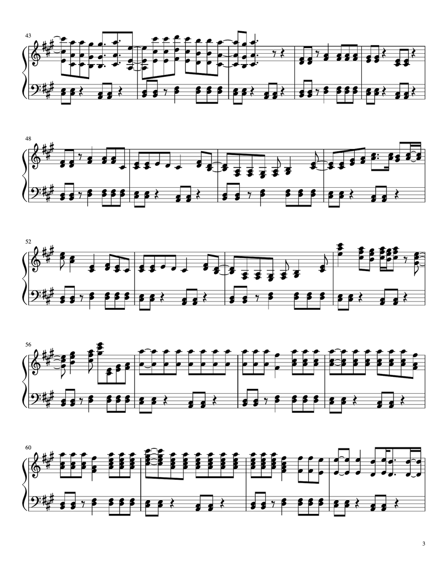 Drop pop candy-Giga P and REOL Piano Solo scores gallery preview page 3