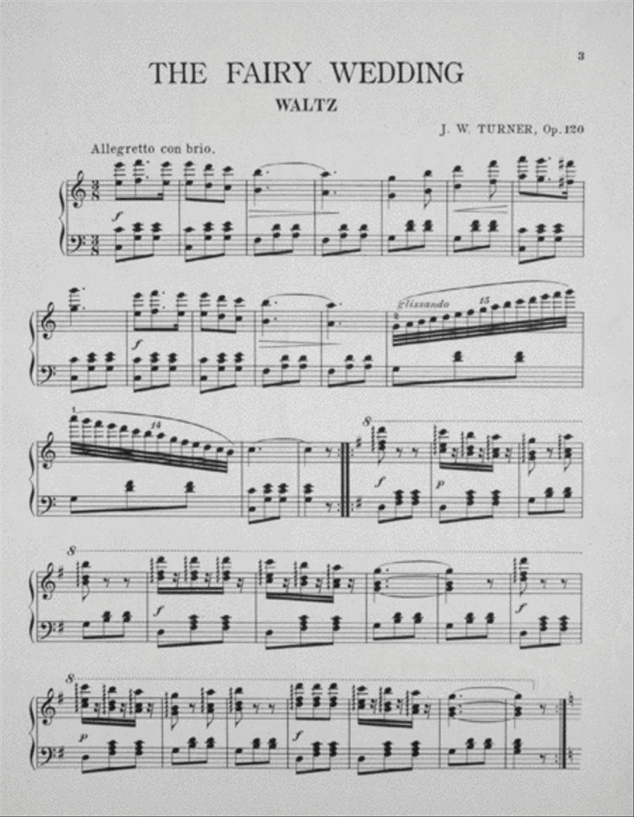Fairy Wedding. Waltz Piano Solo scores gallery preview page 2