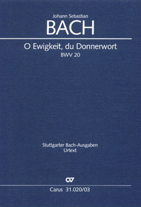 Book cover for Eternity, thou thundrous word (O Ewigkeit, du Donnerwort)