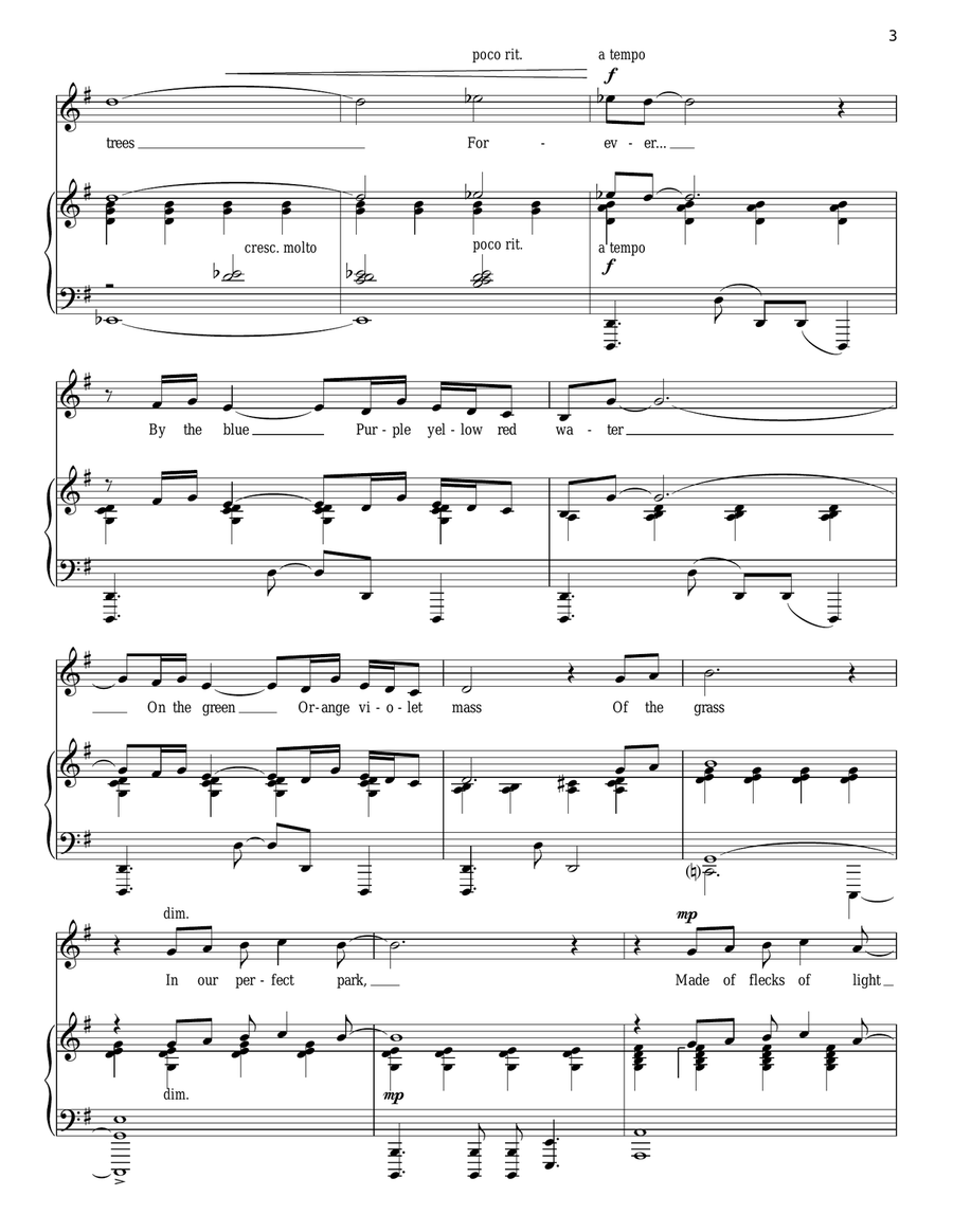 Sunday Sunday Piano, Vocal scores gallery preview page 3