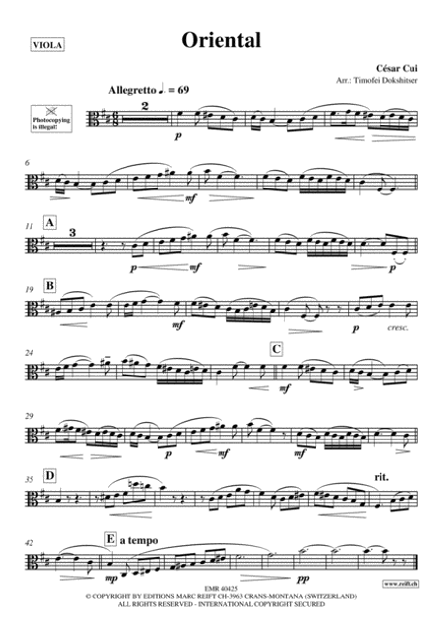 Oriental Viola scores gallery preview page 2