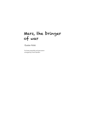 Mars, The Bringer of War - Brass Ensemble