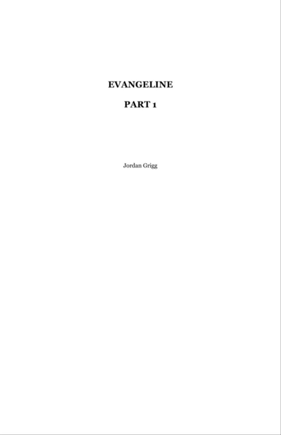 Evangeline – Complete Score Divisi scores gallery preview page 1