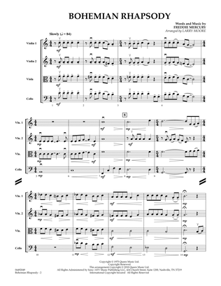 Book cover for Bohemian Rhapsody (arr. Larry Moore) - Conductor Score (Full Score)