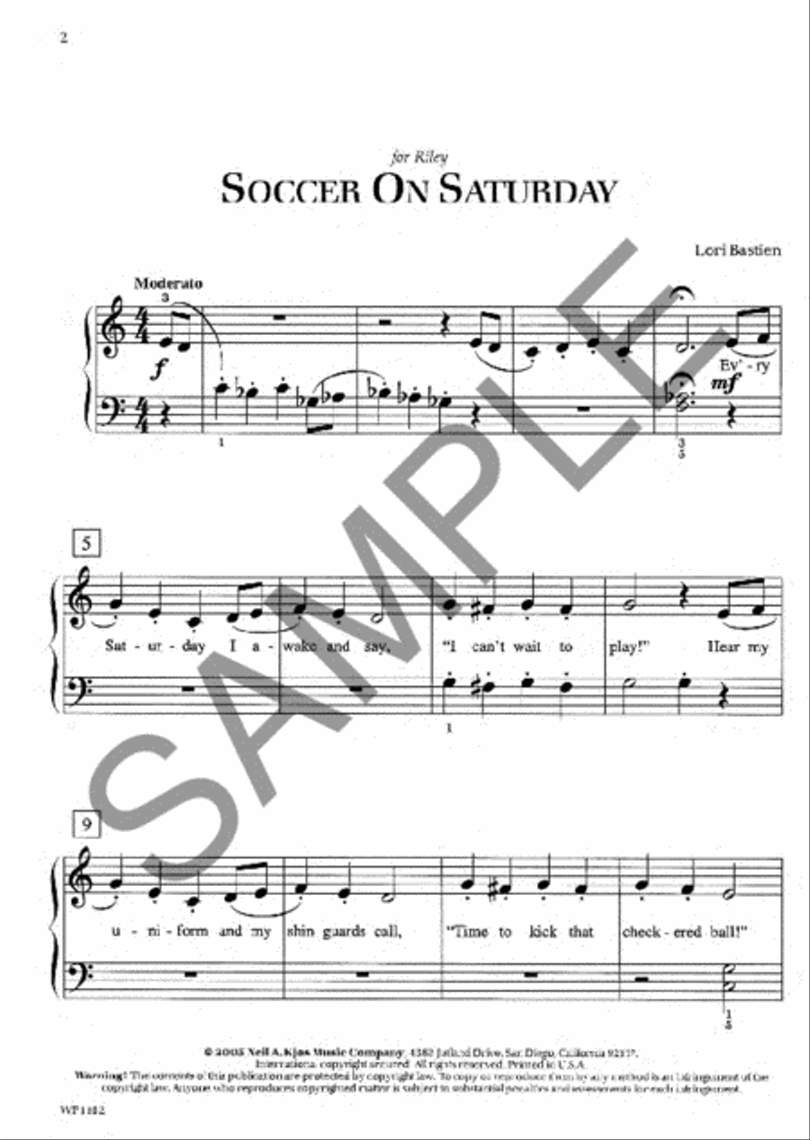 Soccer on Saturday Piano Method scores gallery preview page 2