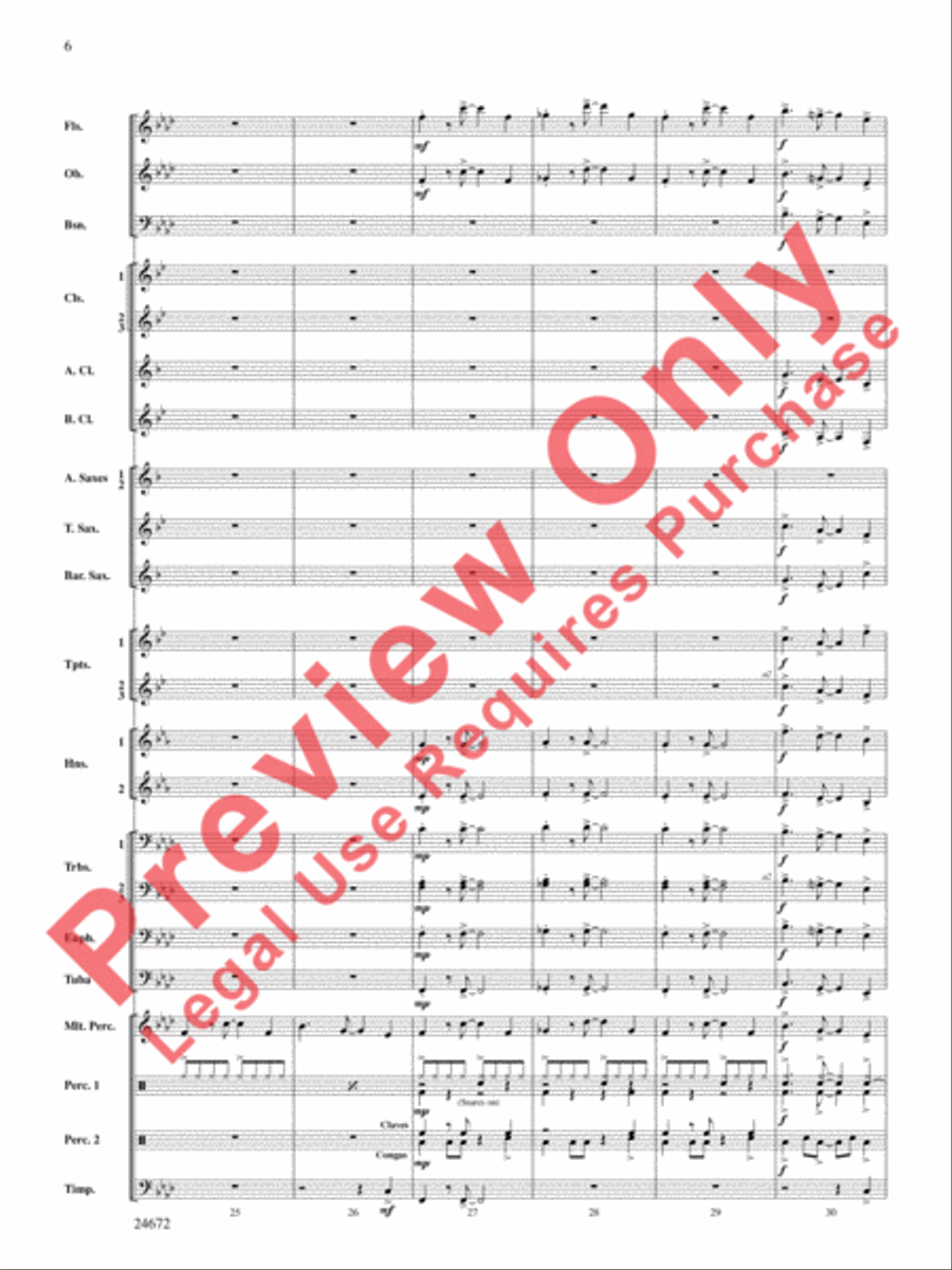 Buenaventura Concert Band scores gallery preview page 7