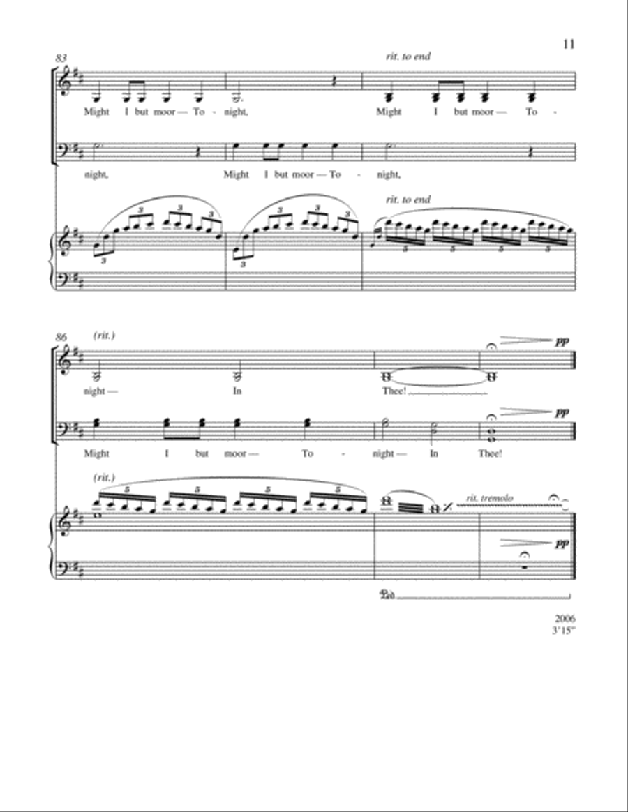 A Heart in Hiding: 5. Wild Nights 4-Part scores gallery preview page 13