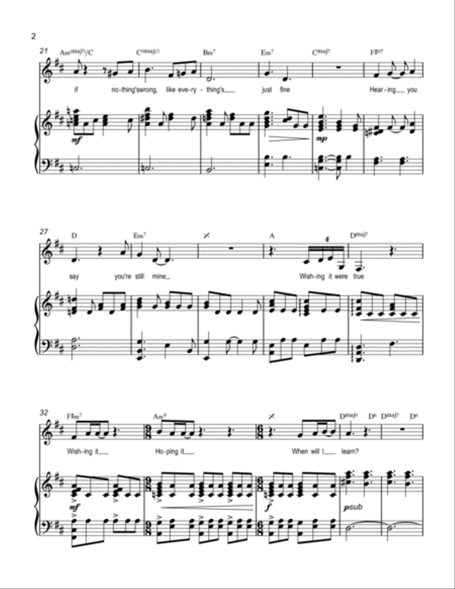 What Am I Doing Here? Voice scores gallery preview page 2