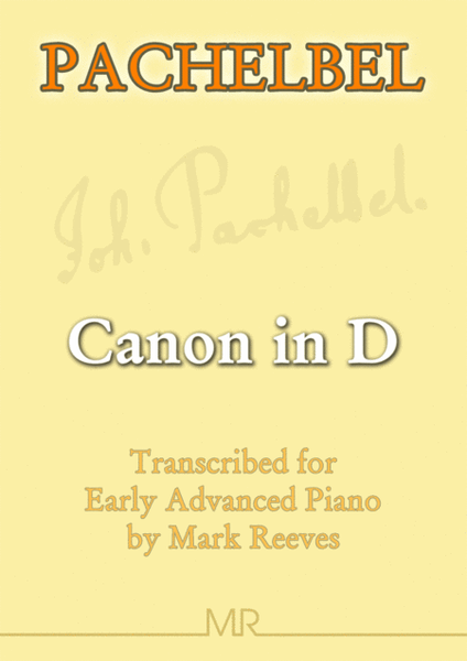 Canon in D for piano