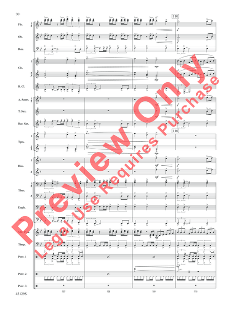 Soundtrack Soundtrack Concert Band scores gallery preview page 31