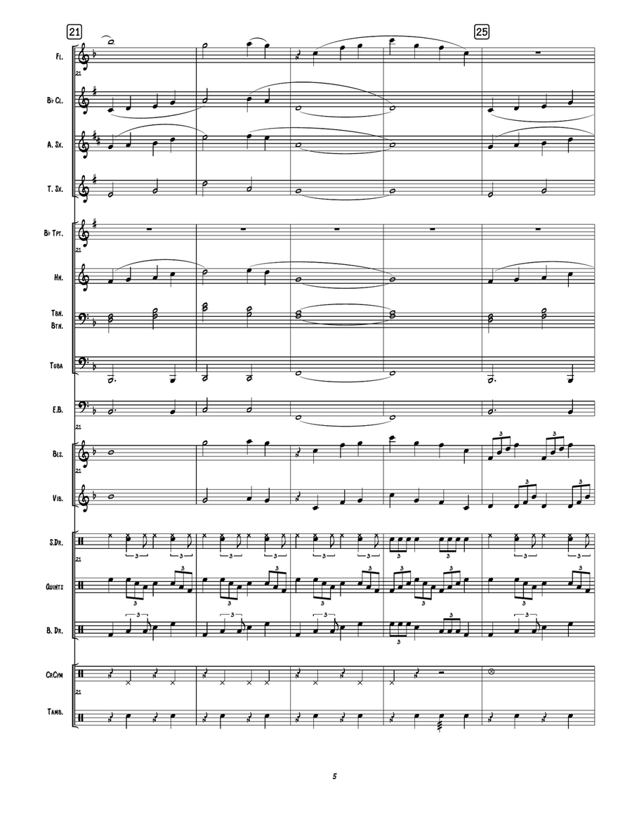 We Like To Party! Marching Band scores gallery preview page 6