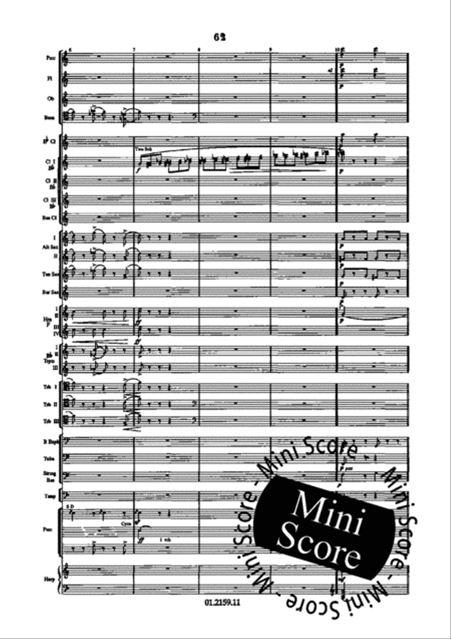 Dance Suite Concert Band scores gallery preview page 70