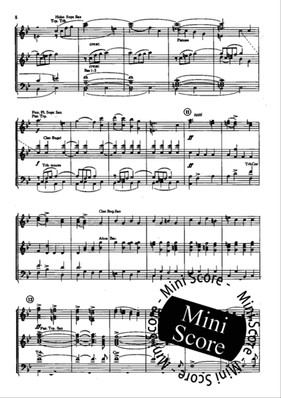 Heimkehr Aus Der Fremde Fanfare Band scores gallery preview page 10