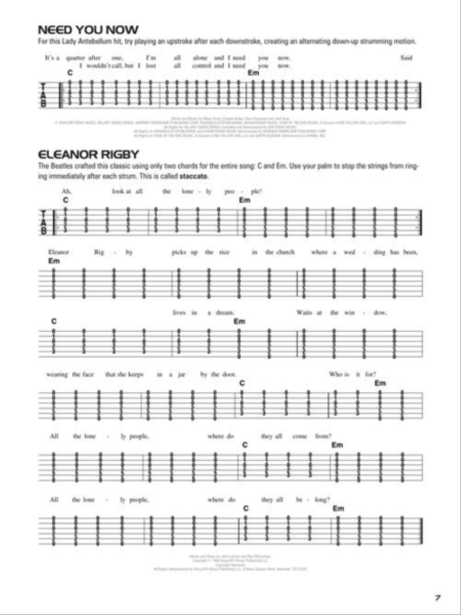 Hal Leonard Acoustic Guitar Tab Method – Book 1 Acoustic Guitar scores gallery preview page 9