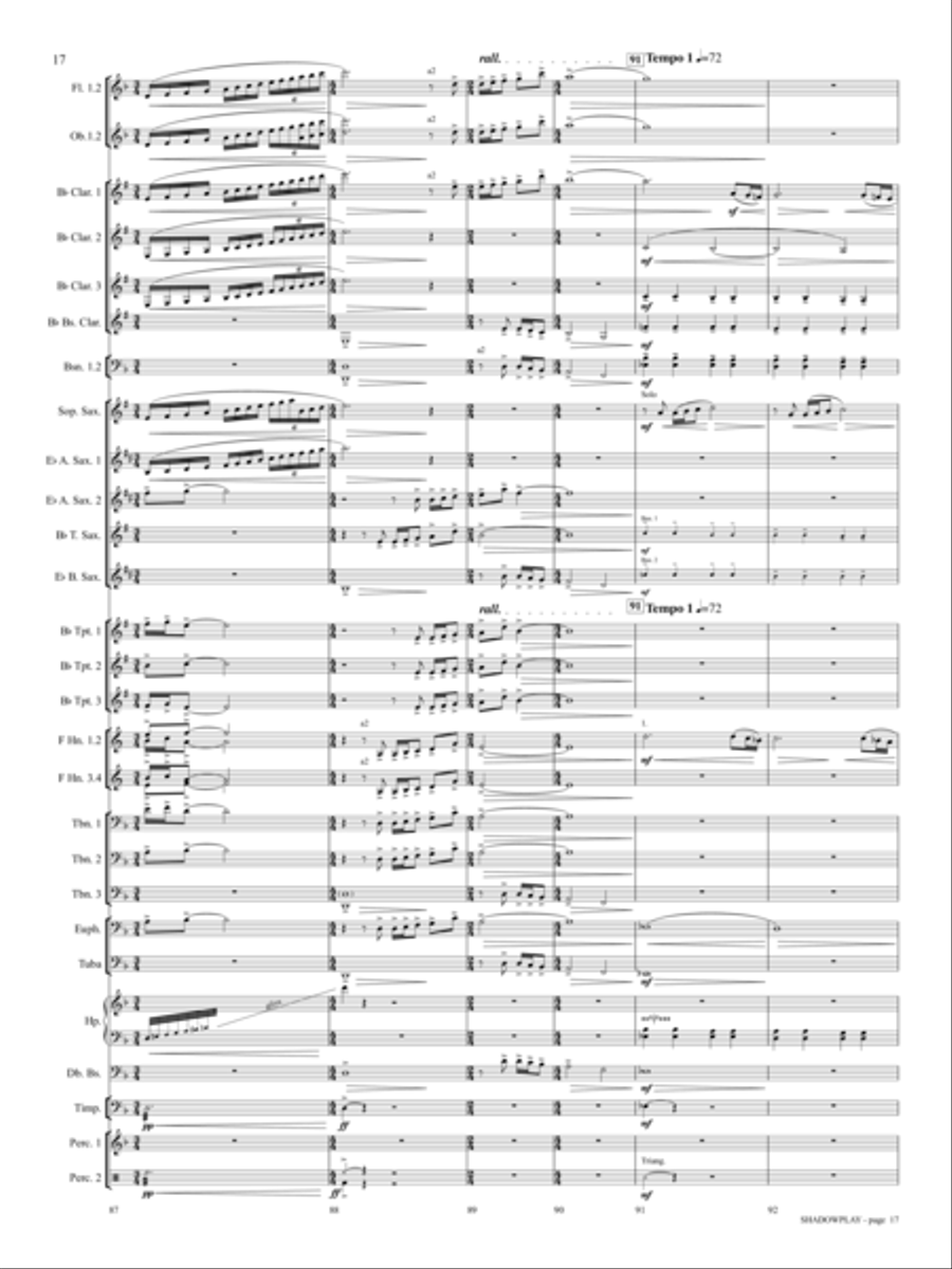 Shadowplay Concert Band scores gallery preview page 15