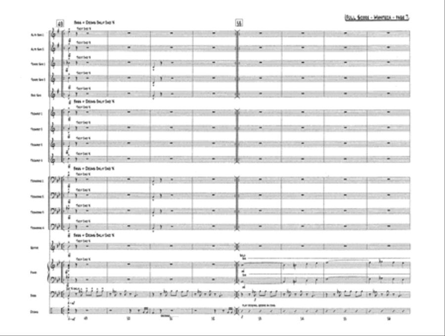 Manteca - Score Manteca - Score Jazz Ensemble scores gallery preview page 8