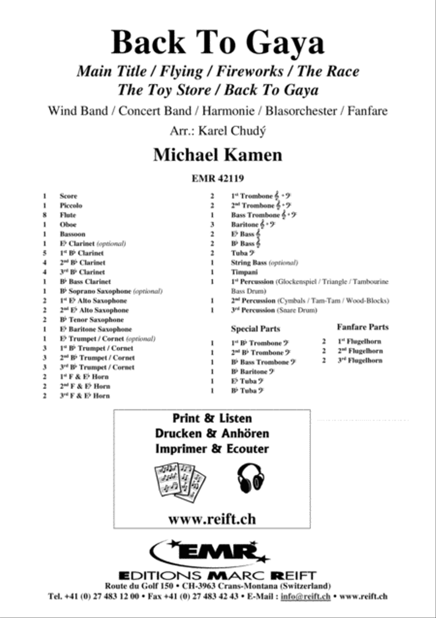 Back To Gaya Concert Band scores gallery preview page 2