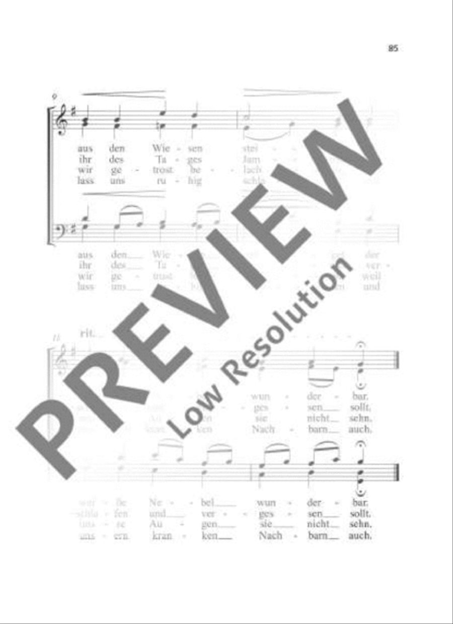 Der Mond ist aufgegangen 4-Part scores gallery preview page 4