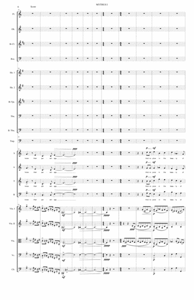 MYTHUS for Choir and Orchestra - Stanza 1 image number null