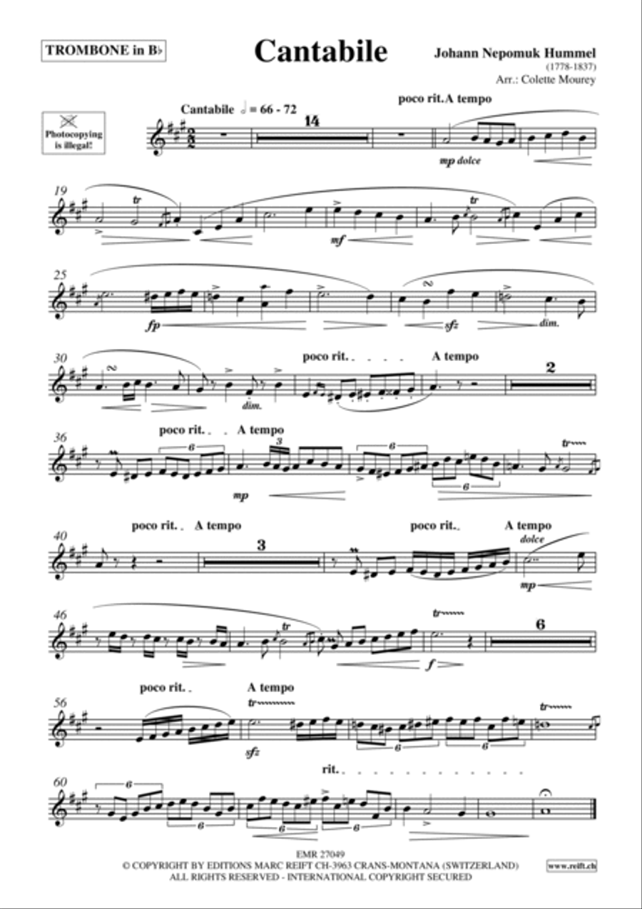 Cantabile Trombone scores gallery preview page 3
