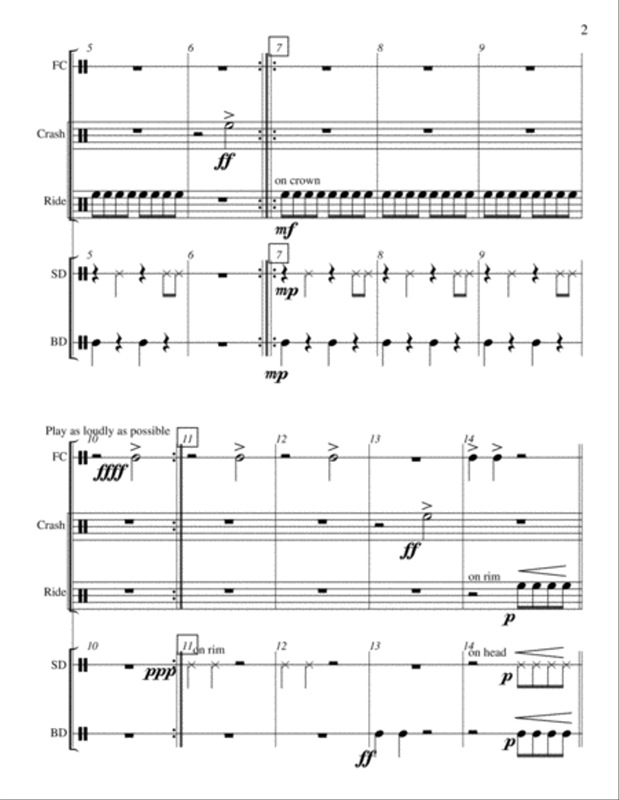 Cymbalism Percussion Ensemble scores gallery preview page 3
