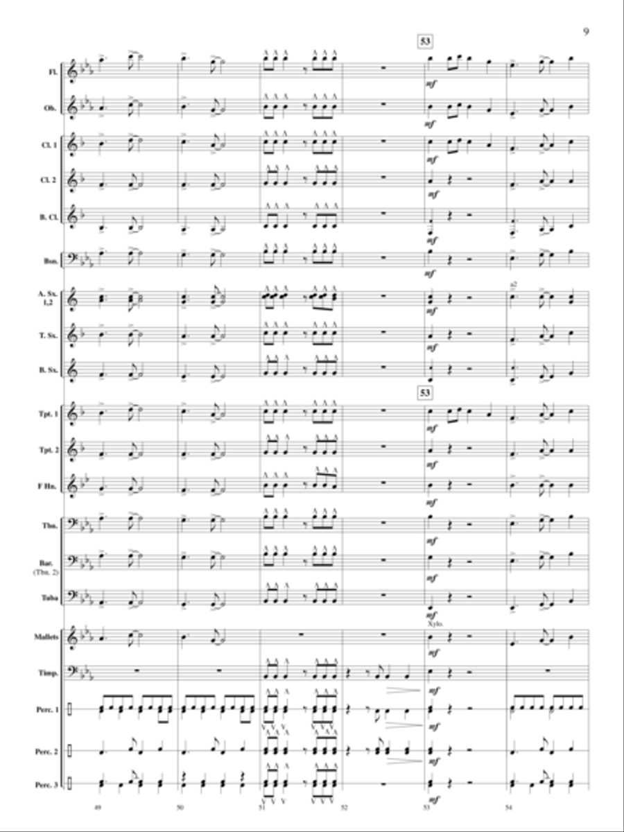 Santa Visits the Caribbean Concert Band scores gallery preview page 10