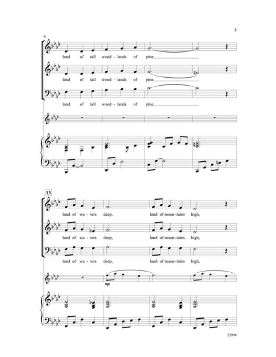 My Homeland 3-Part scores gallery preview page 3